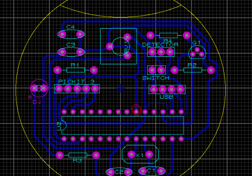 Implantation des composant sur le circuit